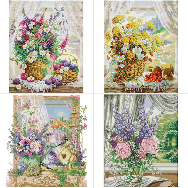 Home Textiles Discount - Davanzale della finestra cesto di fiori