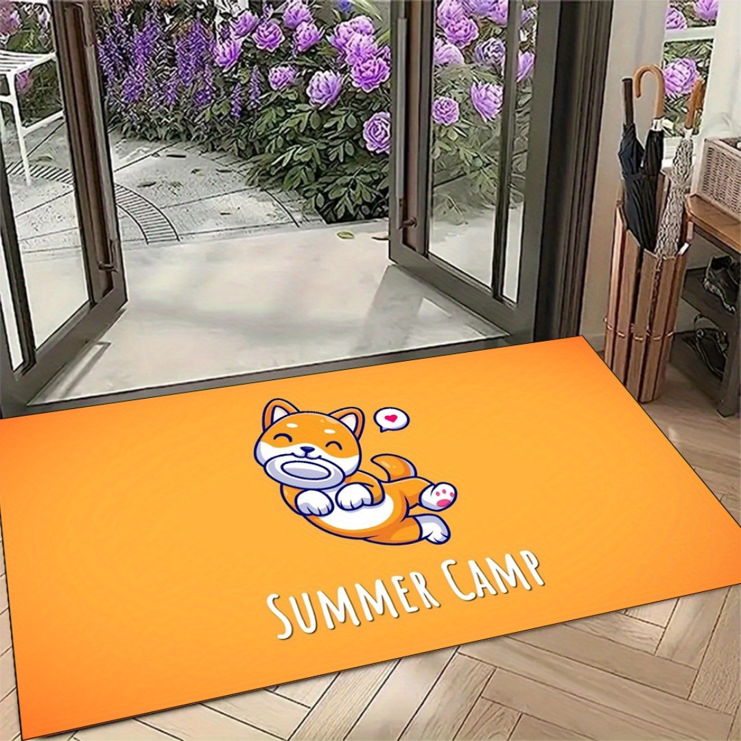 Home Textiles Images - Tappetino con simpatica immagine di corgi