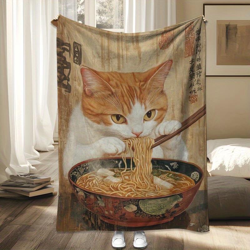 Home Textiles Images - Immagine anime di un gatto giallo.