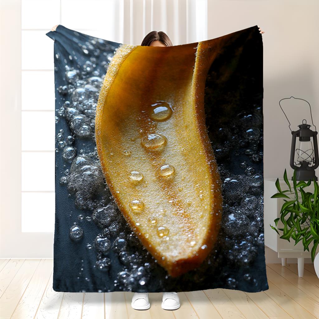 Home Textiles Images - Immagine macro naturale di banane Coperta