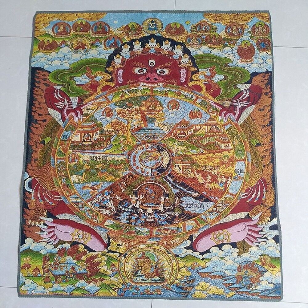 Home Textiles China - Dipinto su Seta con Figure Buddiste