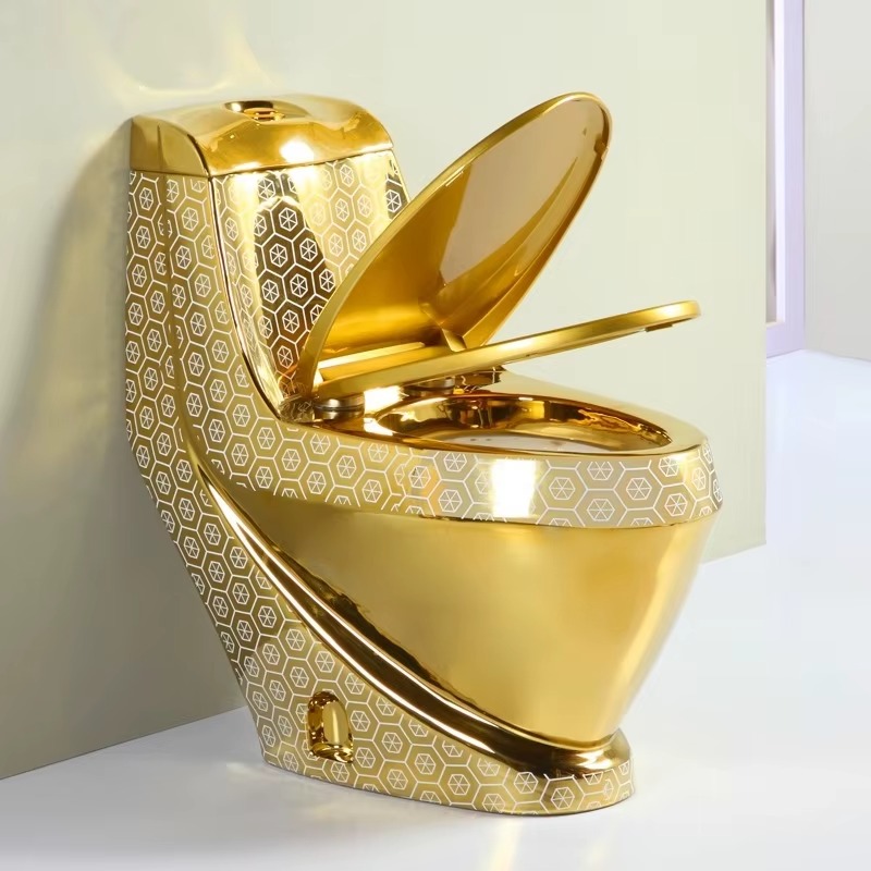 P & C Home Textiles Usa - WC di Lusso Placcato Oro con