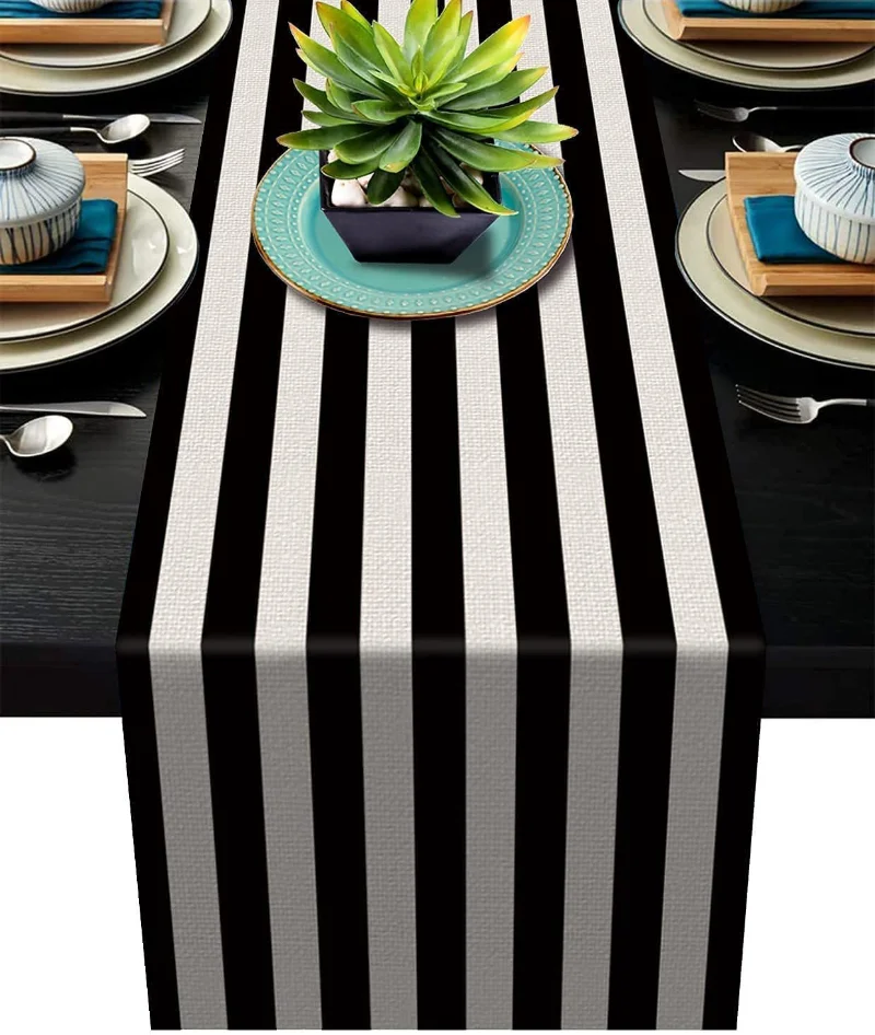 Home Textiles Plaid - Nuovo runner da tavolo geometrico a