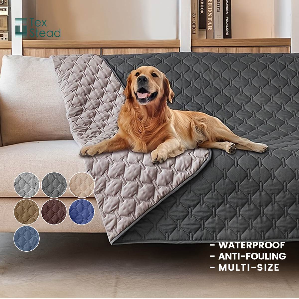 Mattress Protector Waterproof - Materasso Reversibile Spesso per Animali Domestici,