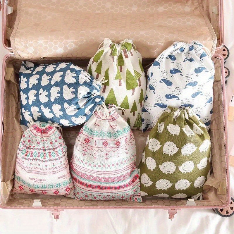 Linum Home Textiles - Sacchetto con Coulisse in Cotone e