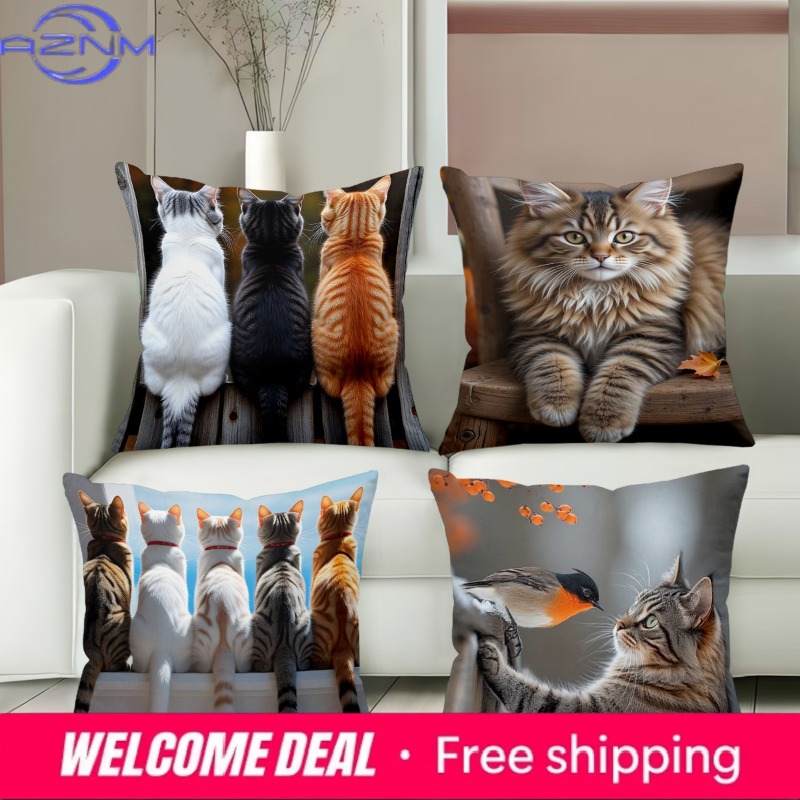 Home Textiles Images - Cuscini a forma di gatto con