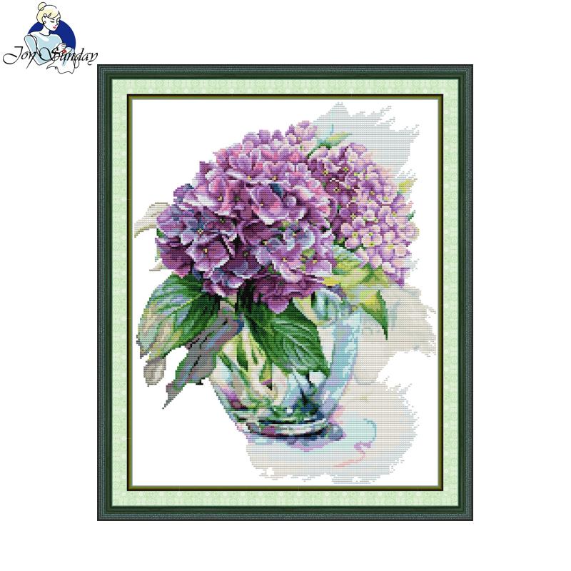 Home Textiles Discount - Joy Sunday Kit punto croce Ortensia