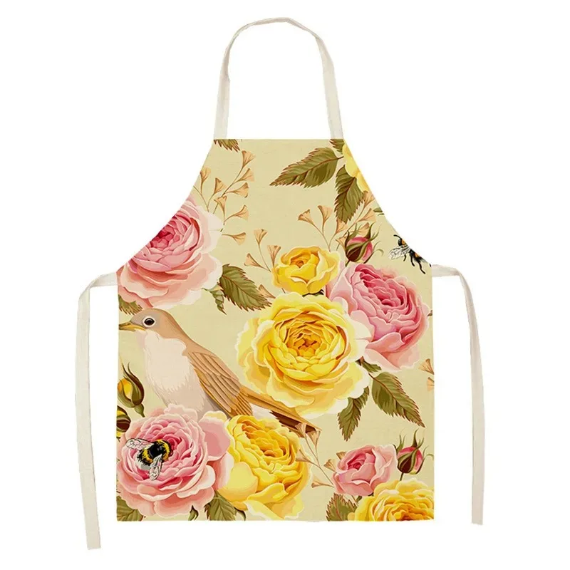 Grembiule in lino con fiori di - Linum Home Textiles recensione e prezzo