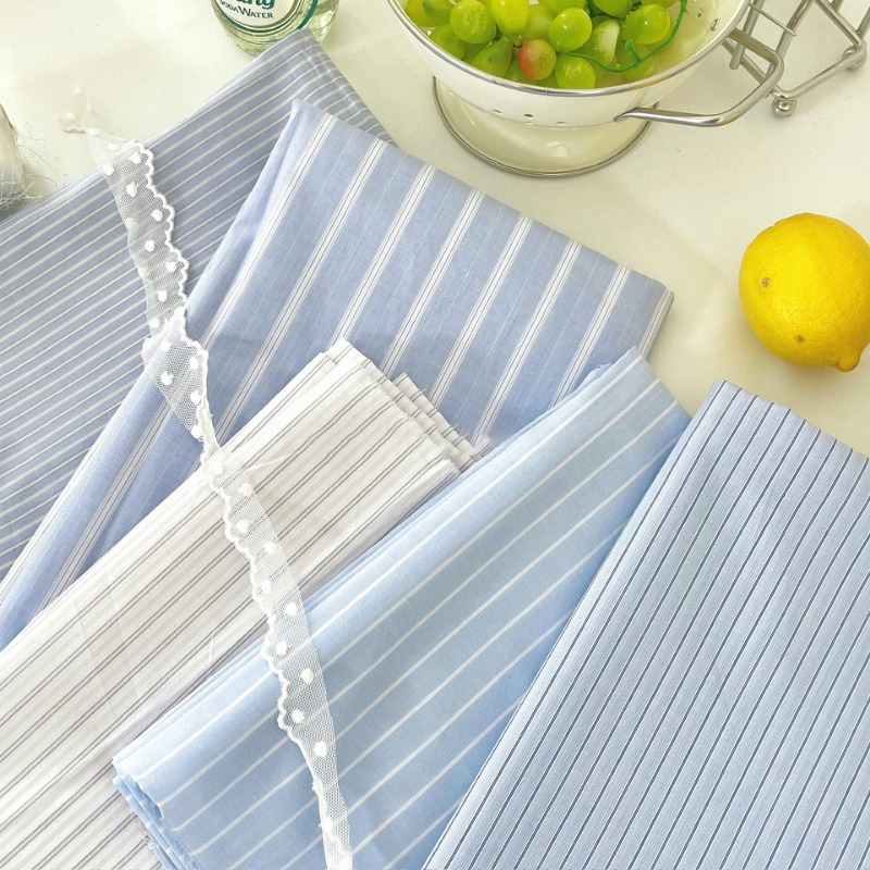 Tessuto in puro cotone a righe - Home Textiles Plaid recensione e prezzo