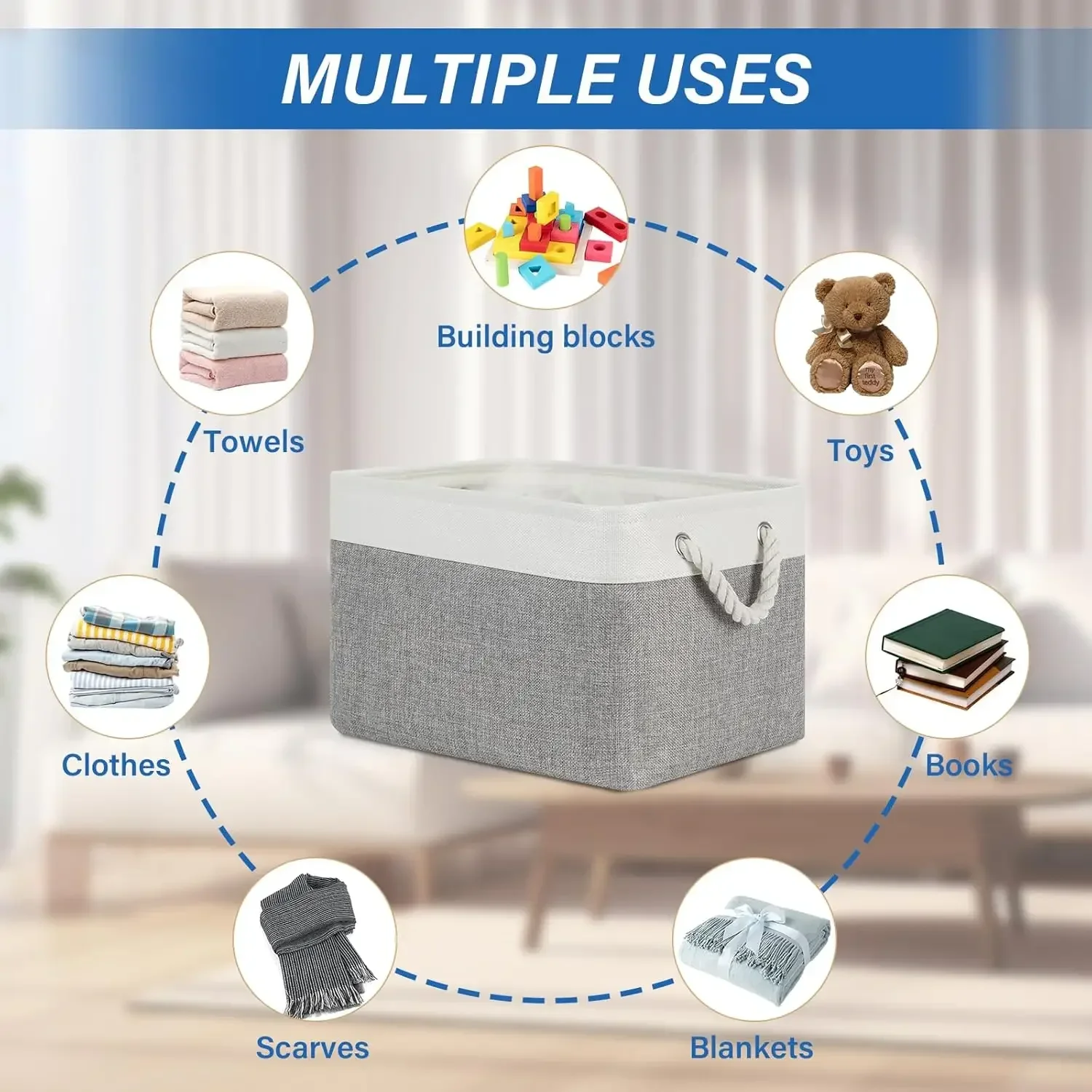 Scatola portaoggetti pieghevol - Linum Home Textiles recensione e prezzo
